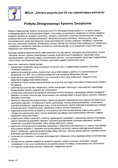 Polityka Zintegrowanego Systemu Zarządzania ver. 1.0 z dnia 03.09.2025r._1 strona.jpg